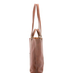 Borsa a spalla unisex in vera pelle Made in Italy 4610-MARRONE Alessia Firenze