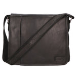 Borsa a tracolla unisex vera pelle 100% pelle SN5862247-BLACK Santini Firenze
