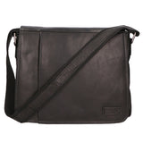 Borsa a tracolla unisex vera pelle 100% pelle SN5862247-BLACK Santini Firenze