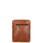 Borsa a tracolla da uomo in vera pelle RFID HILB-3339-CUOIO Hill Burry