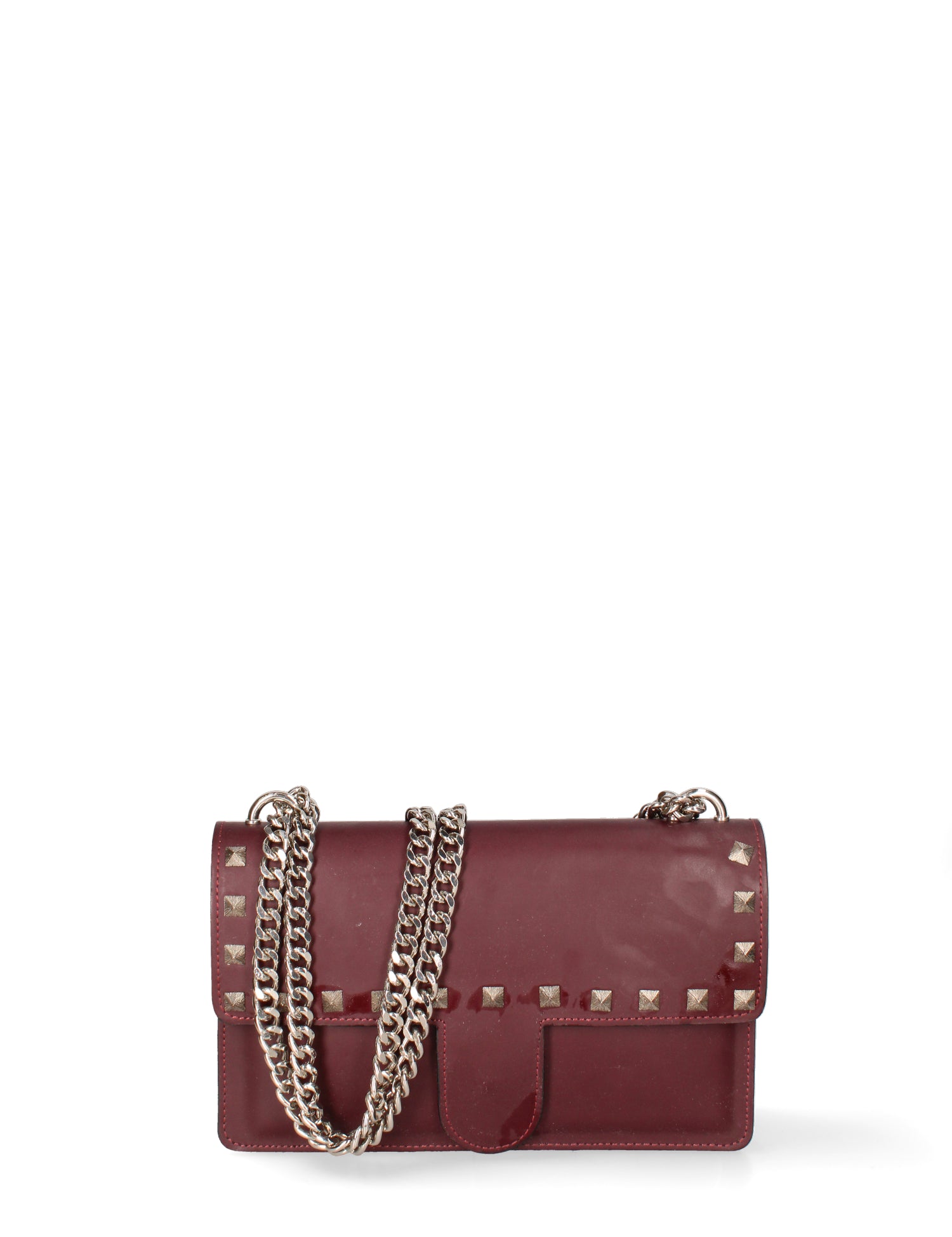 Siracusa Borsa a tracolla da donna Vera pelle 1703-BORDO Gave Lux