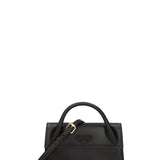Borsa a mano da donna 100% gomma FLAT ARROW 24-BLACK-LIGHT GOLD Marc Ellis