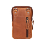 Porta Cellulare da uomo in Vera Pelle RFID HILB-15097-CUOIO Hill Burry