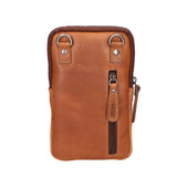 Porta Cellulare da uomo in Vera Pelle RFID HILB-15097-CUOIO Hill Burry