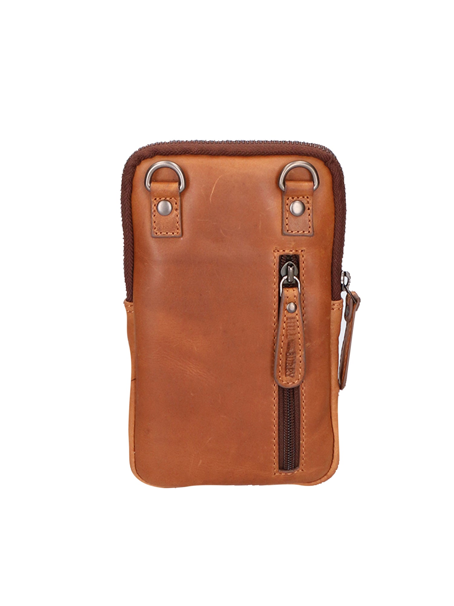 Porta Cellulare da uomo in Vera Pelle RFID HILB-15097-CUOIO Hill Burry