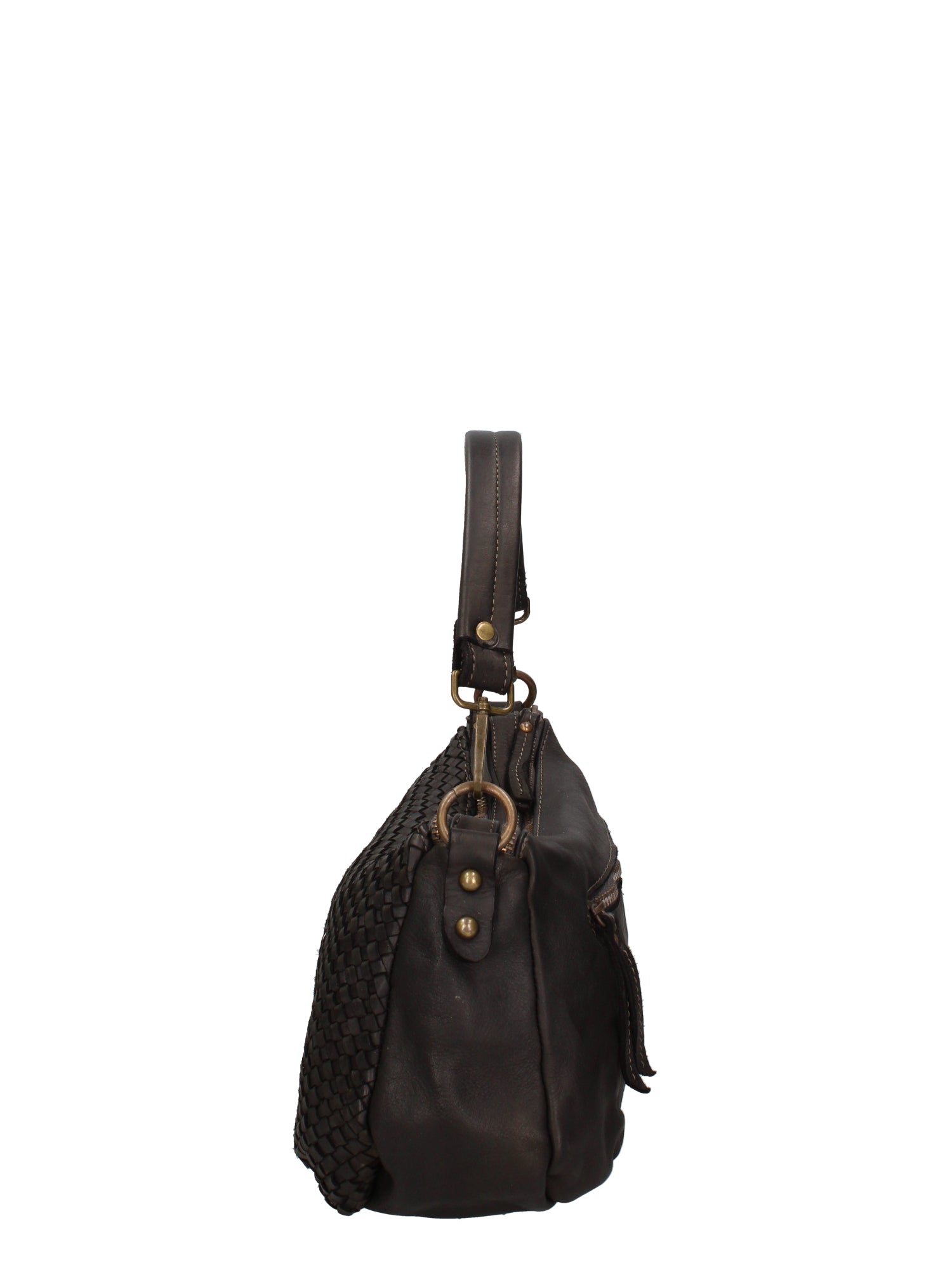 Novella Borsa a spalla da donna Vera pelle 7800-NERO Gave Lux