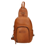 Borsa a tracolla da uomo 100% vera pelle HILB-3110-CUOIO Hill Burry