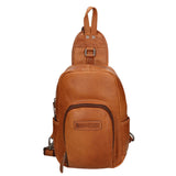 Borsa a tracolla da uomo 100% vera pelle HILB-3110-CUOIO Hill Burry
