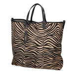 Borsa a mano da donna Vera pelle MYB-6037-FW-ZEBRA NERO CUOIO My Best Bag
