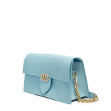 Borsa a mano da donna 100% Pvc FLAT ROOD S-AQUA + LIGHT GOLD Marc Ellis