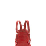 Zaino unisex in vera pelle 100% cotone 4460-ROSSO Alessia Firenze