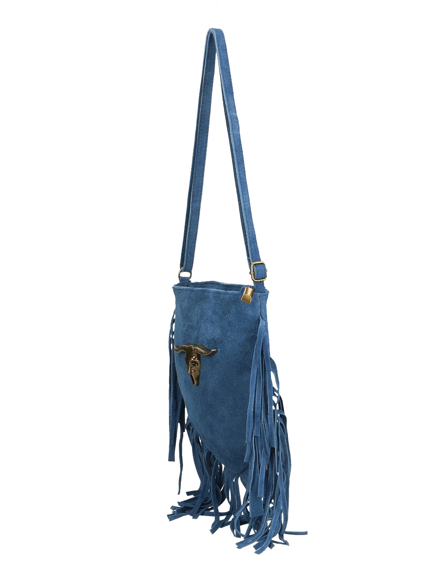 Solana Borsa a tracolla da donna Vera pelle 1518-BLU Gave Lux