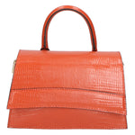 Ariel Borsa a mano da donna Vera pelle 05458-LU35 MATTONE DARK ORANGE Gave Lux