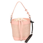 Borsa a secchiello da donna Misto pelle e tessuto MYB-05166-SS-506+S13 ROSA My Best Bag