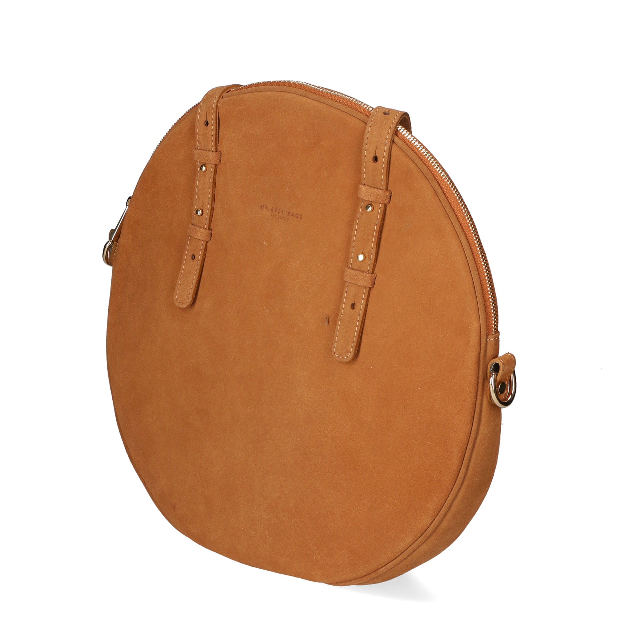 Borsa a mano da donna Vera pelle scamosciata MYB-8033-FW-TABACCO My Best Bag
