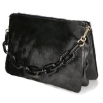 Borsa a tracolla da donna Vera pelle MYB-8017-FW-NERO My Best Bag
