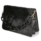 Borsa a tracolla da donna Vera pelle MYB-8017-FW-NERO My Best Bag