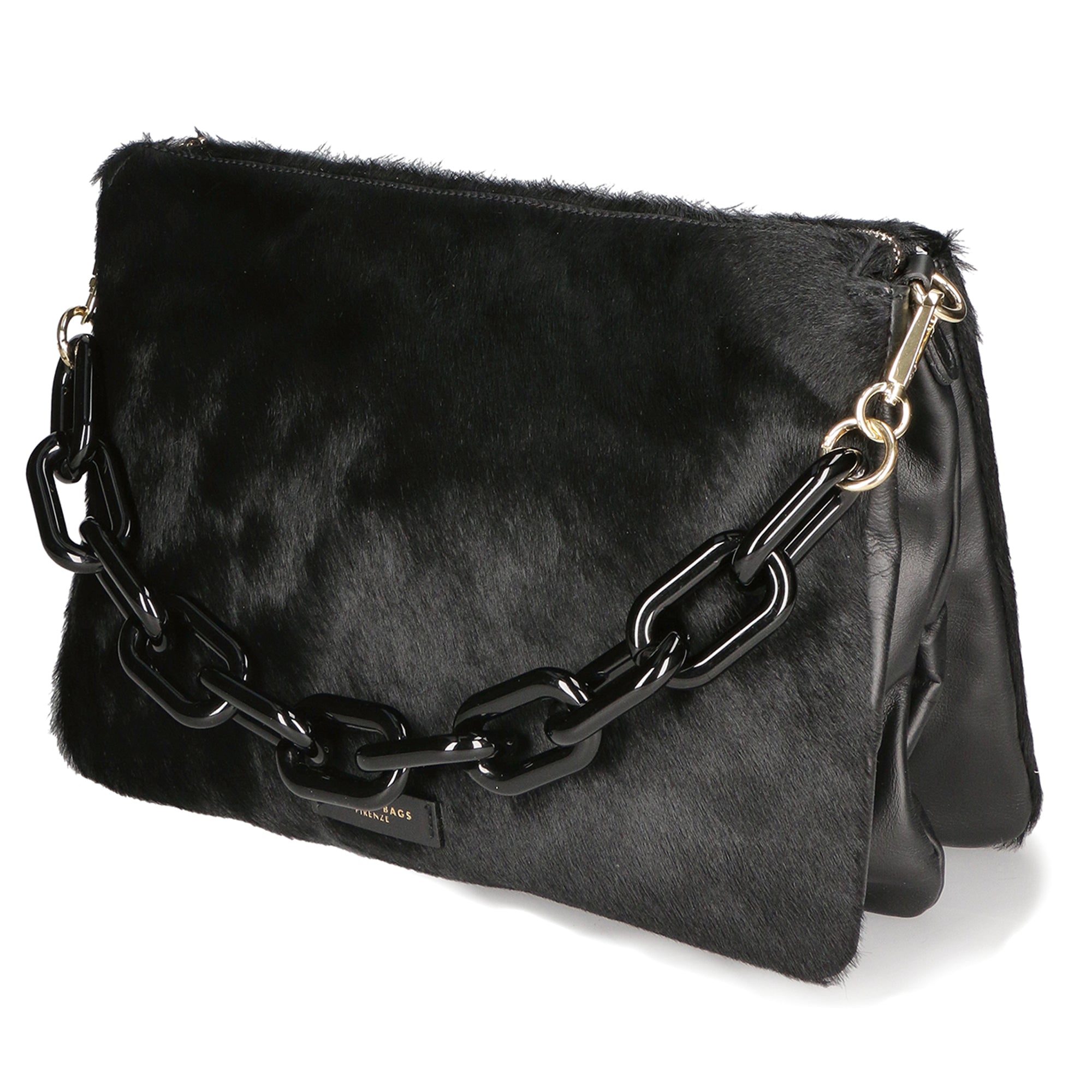 Borsa a tracolla da donna Vera pelle MYB-8017-FW-NERO My Best Bag