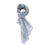 Silvana L2001-BLU JEANS Foulard unisex Cotone e Seta Gave Lux