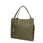 Silvana Pro Borsa a spalla da donna Vera pelle 7001-74 VERDE MILITARE Chiara Ferretti
