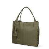 Silvana Pro Borsa a spalla da donna Vera pelle 7001-74 VERDE MILITARE Chiara Ferretti