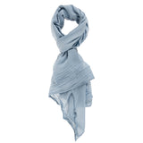 Thea L2035-BLU JEANS Foulard unisex Cotone e Seta Gave Lux