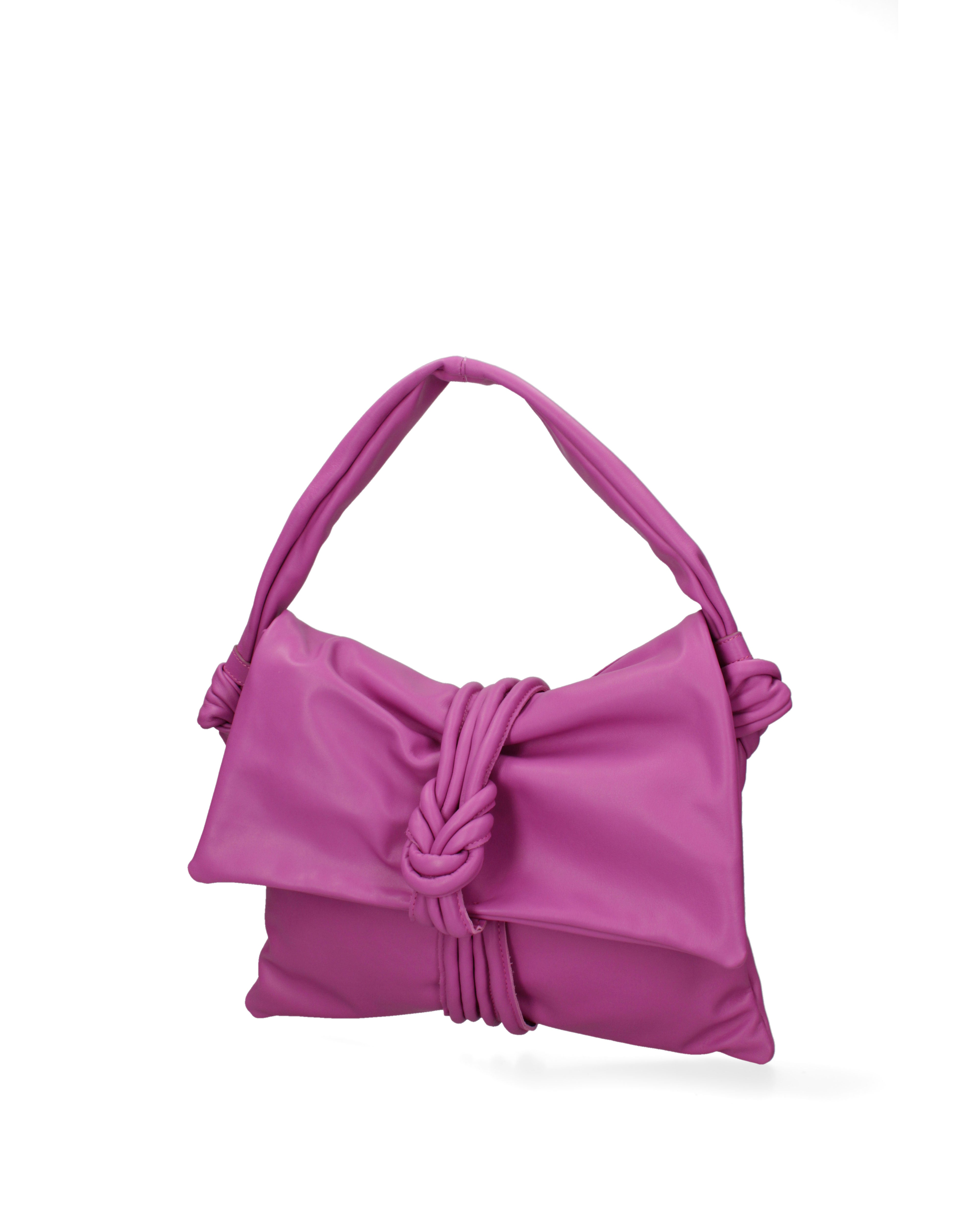 Borsa a spalla da donna Vera pelle 07172-S602 FUXIA CHIARO Viola Castellani