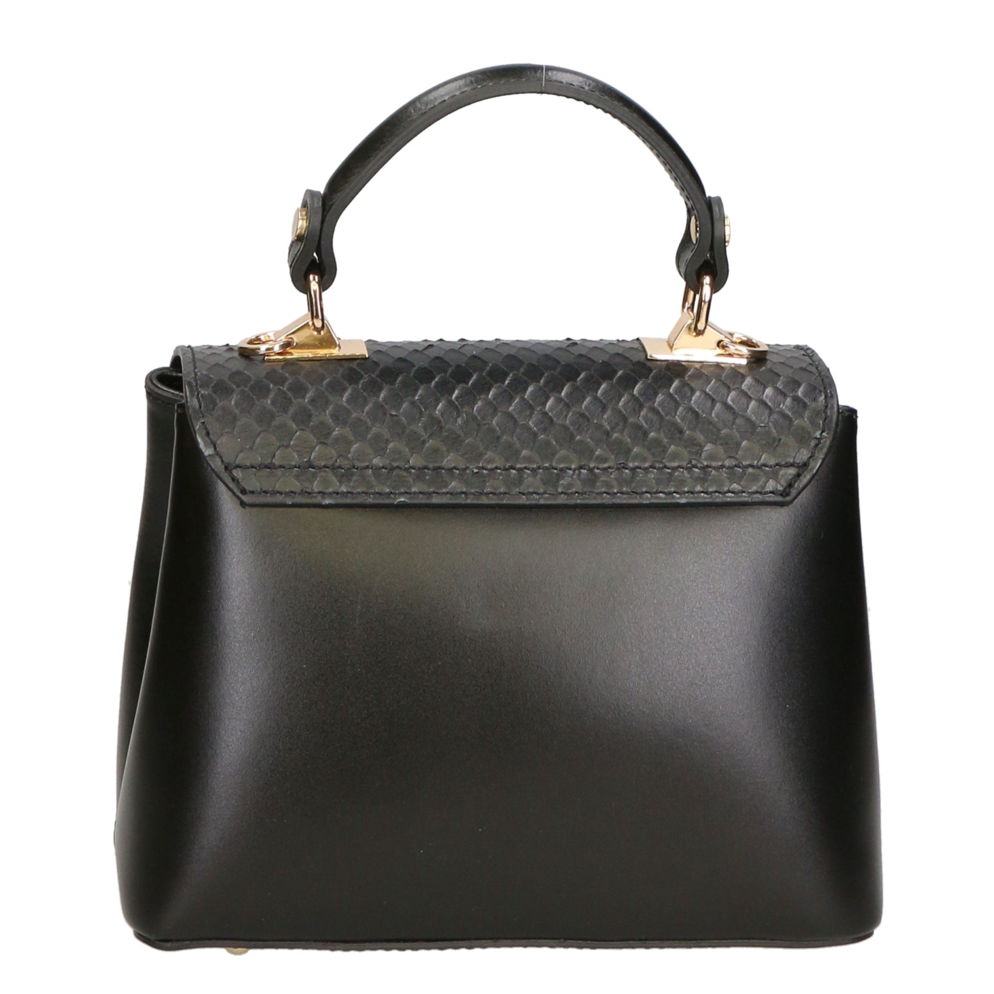 Borsa a mano da donna Vera pelle MYB-6039-FW-P218 NERO My Best Bag