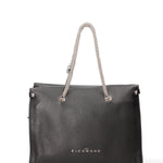 Borsa a spalla da donna Vera pelle JR-W-100-BLACK-SILVER John Richmond