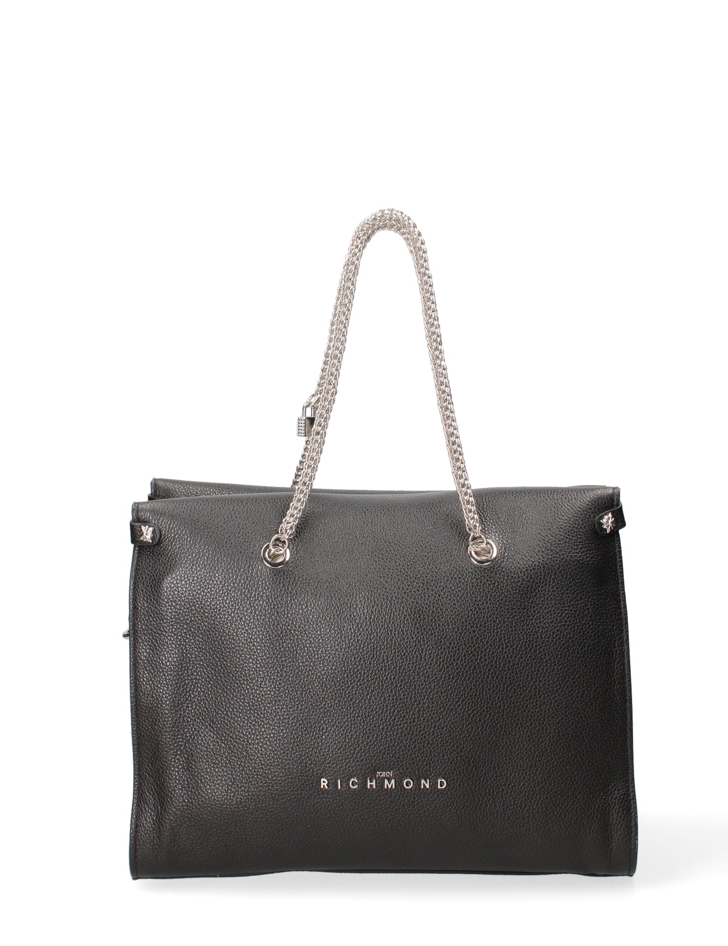 Borsa a spalla da donna Vera pelle JR-W-100-BLACK-SILVER John Richmond