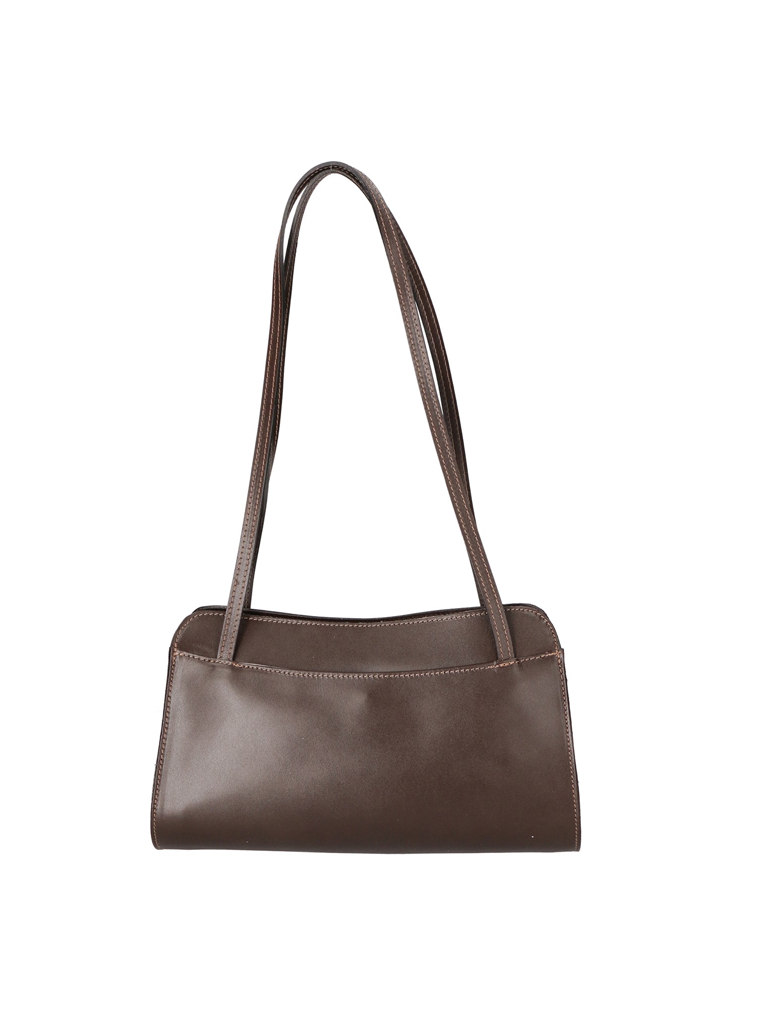 Edera Chic Borsa a spalla da donna Vera pelle 9120-TMORO DARK BROWN Gave Lux
