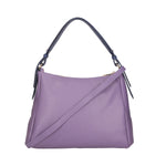 Vladimira Borsa a spalla da donna Vera pelle 06675-D87 VIOLET + D24 BLU Gave Lux