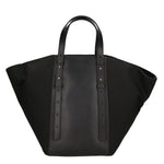 Borsa a mano da donna Vera pelle e suede MYB-7030-SS-NERO+VACCHETTA NERO My Best Bag