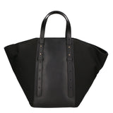 Borsa a mano da donna Vera pelle e suede MYB-7030-SS-NERO+VACCHETTA NERO My Best Bag
