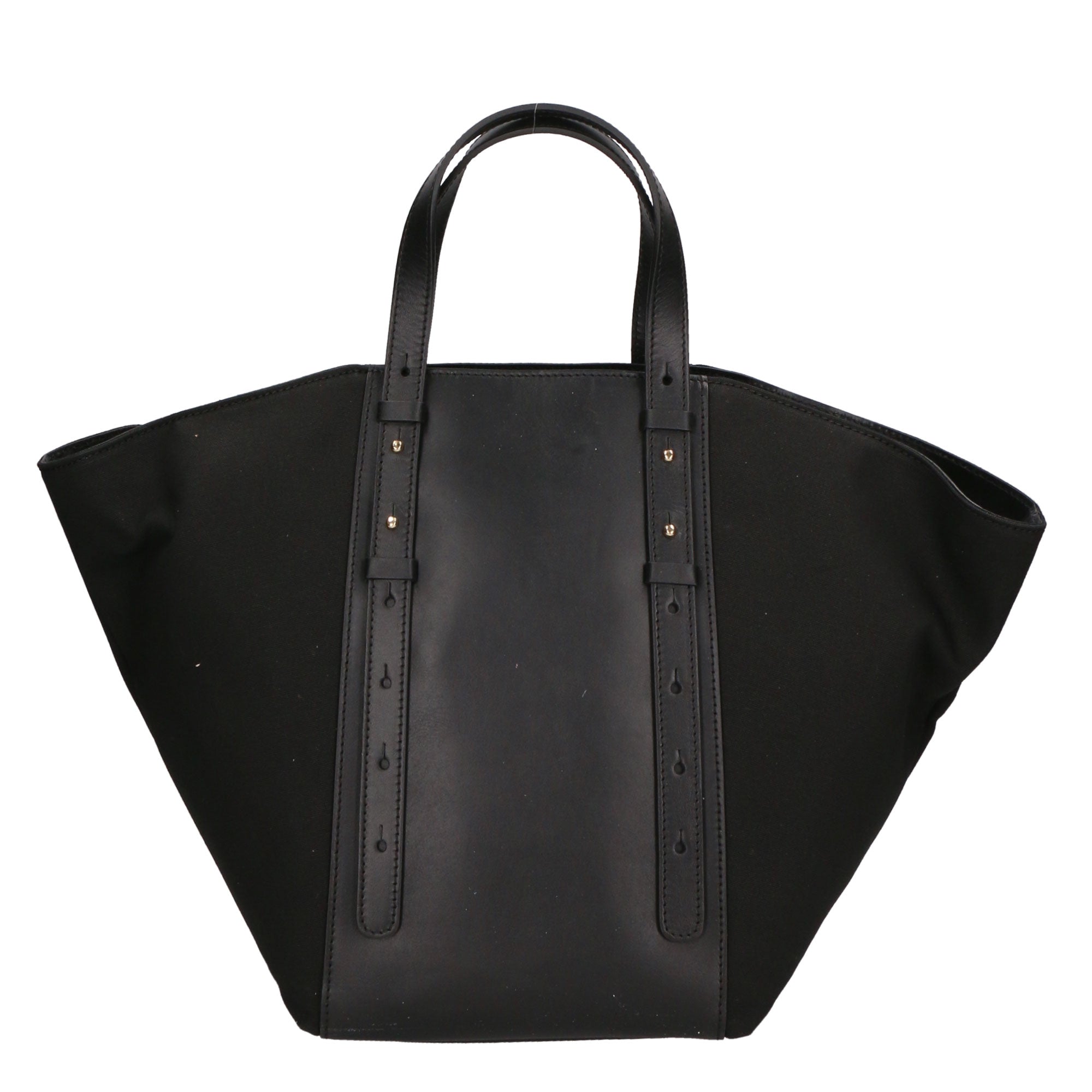 Borsa a mano da donna Vera pelle e suede MYB-7030-SS-NERO+VACCHETTA NERO My Best Bag