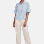 Blusa in 86 Lyocell 14 Poliestere Blu