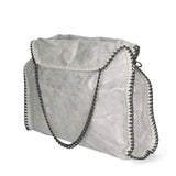 Willelmina Borsa a spalla da donna 100% PU Leather N-9606-BIANCO Gave Lux