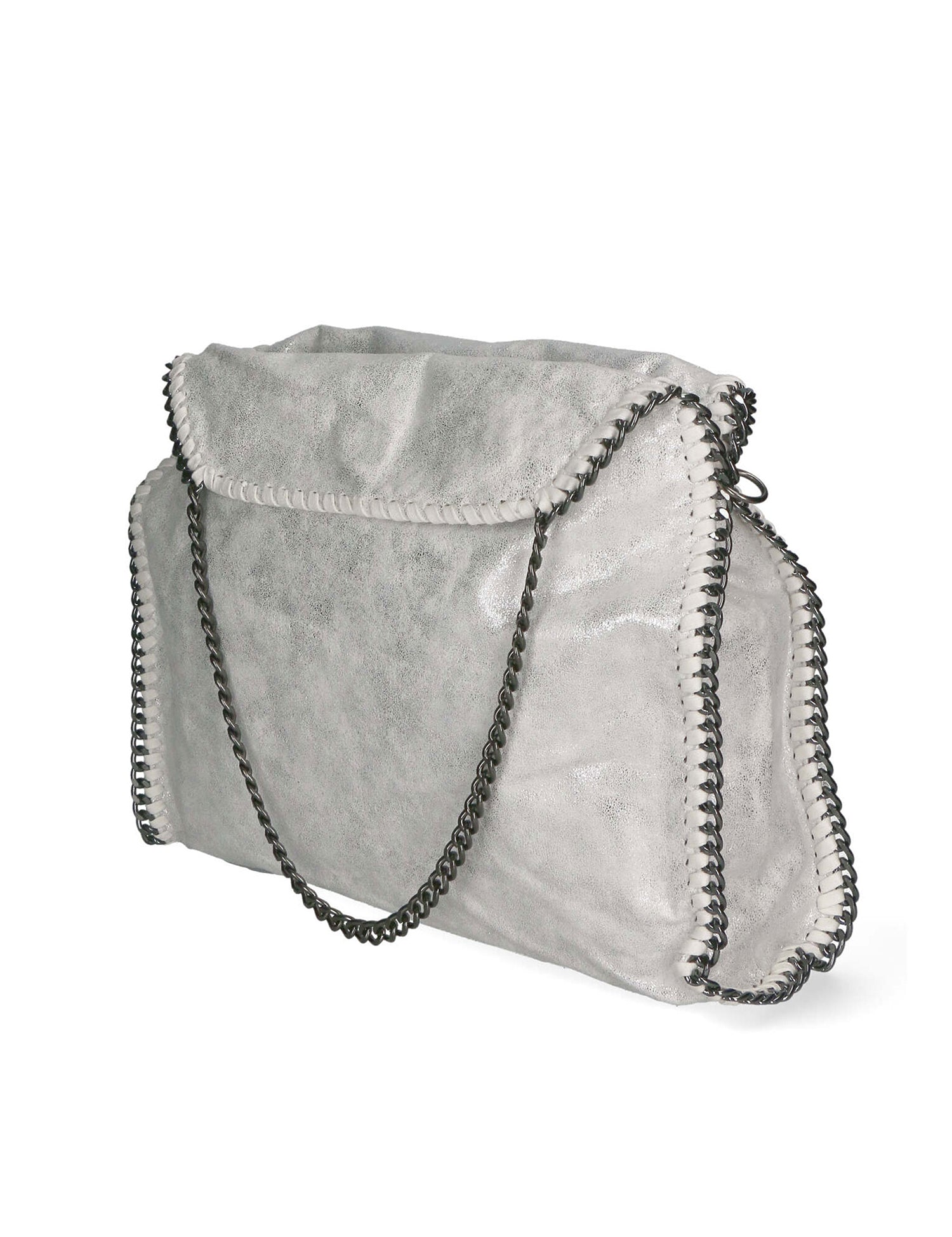 Willelmina Borsa a spalla da donna 100% PU Leather N-9606-BIANCO Gave Lux