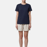 T-shirt in 84% Cotone 16% Elastan Blu Scuro