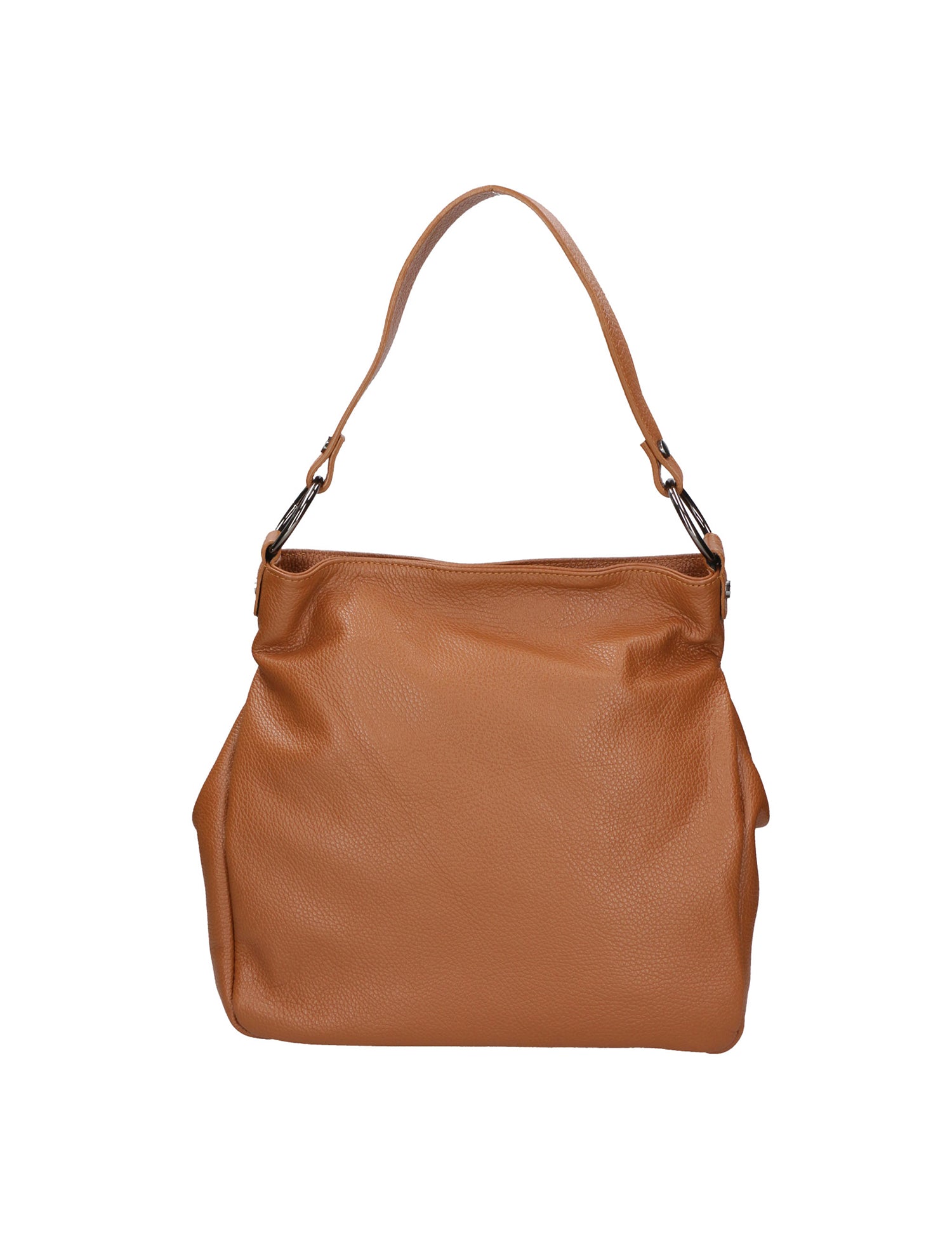 Bea Borsa a spalla da donna 100% pelle 05710-D17 CUOIO SCURO DARK COGNAC Gave Lux