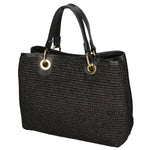 Borsa a mano da donna Paglia & Pelle MYB-05167-SS-12+D28 NERO My Best Bag