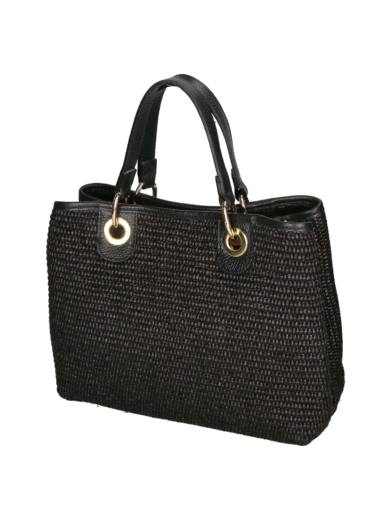 Borsa a mano da donna Paglia & Pelle MYB-05167-SS-12+D28 NERO My Best Bag