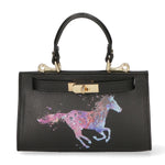 Noel Borsa a mano da donna Vera pelle 04265-D28 NERO BLACK Gave Lux