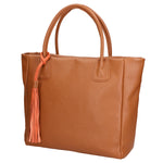 Verdiana Borsa a mano da donna Vera Pelle 06505-D17 CUOIO SCURO Gave Lux
