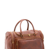 Borsa da viaggio unisex In Vera pelle Made in Italy 52x37x29 cm