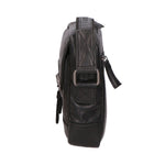 Borsa a tracolla unisex vera pelle 100% Made in Italy SN5863747-BLACK Santini Firenze