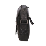 Borsa a tracolla unisex vera pelle 100% Made in Italy SN5863747-BLACK Santini Firenze