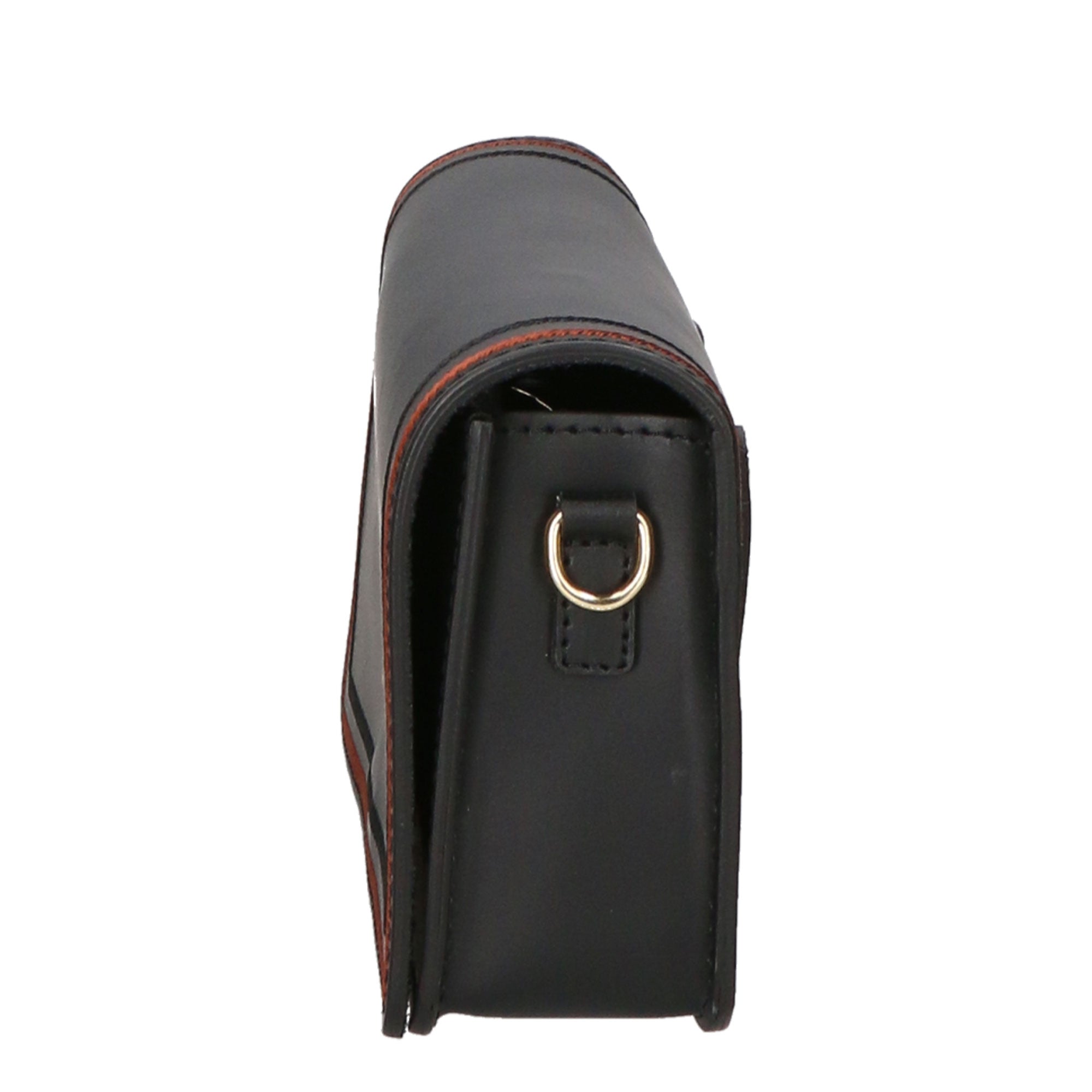 Borsa a tracolla da donna Made in Italy Vera pelle MYB-6006-FW-P218 NERO My Best Bag