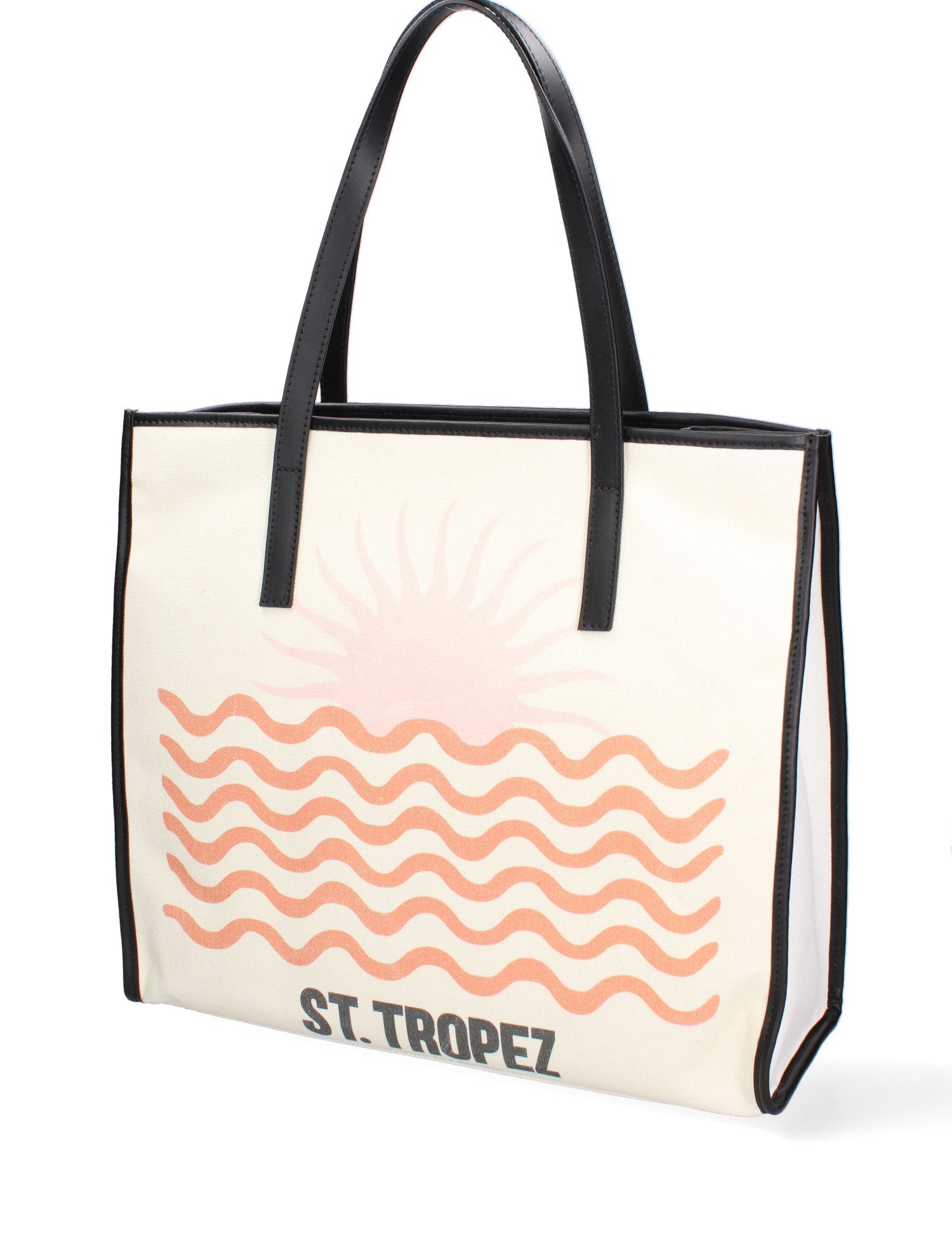 Favignana Borsa a spalla donna Tela e Vera Pelle 5370-12-NERO Gave Lux