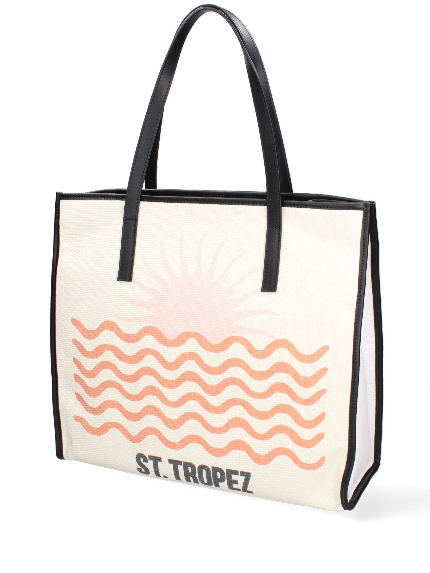 Favignana Borsa a spalla donna Tela e Vera Pelle 5370-12-NERO Gave Lux